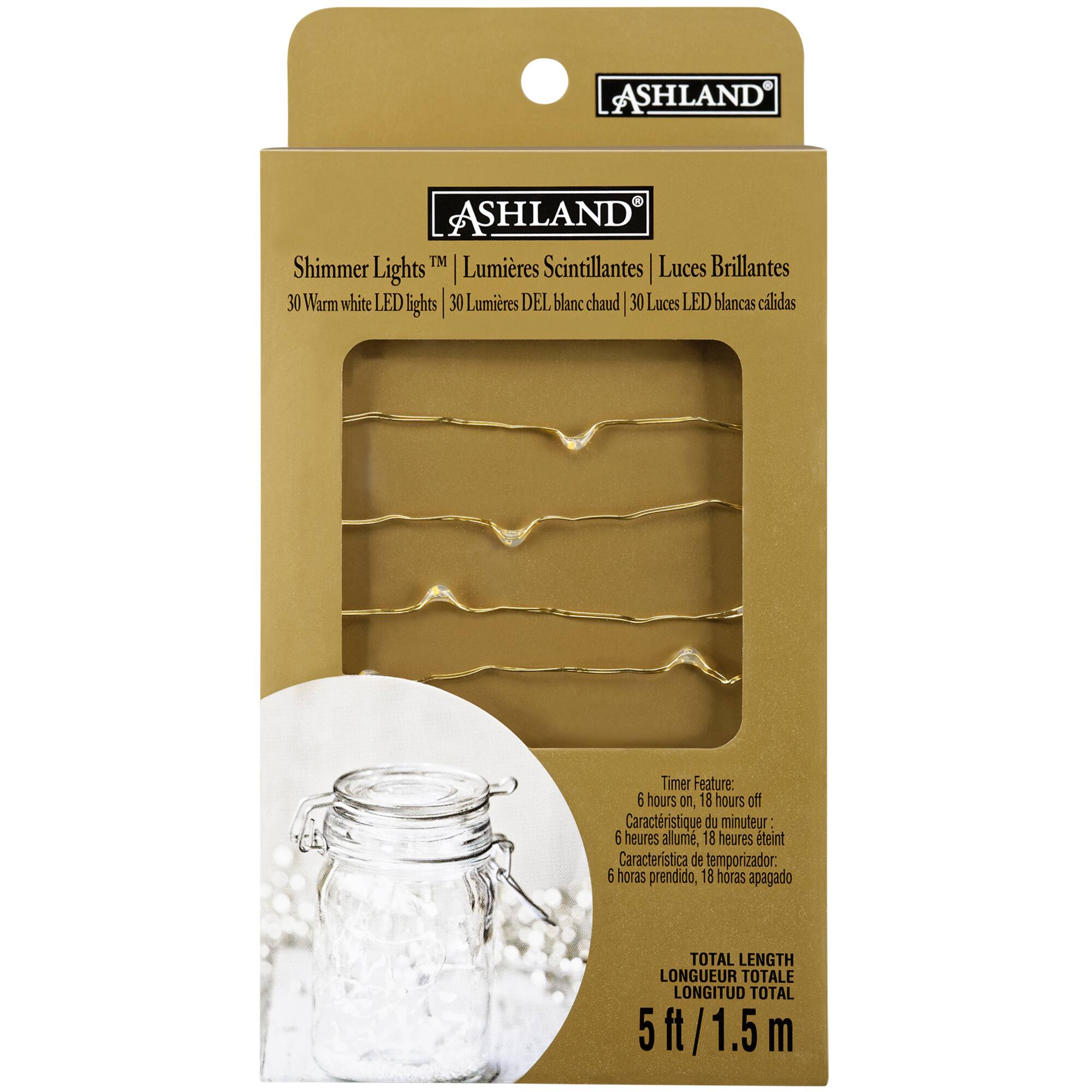 12 Pack: Shimmer Lights™ Gold LED String Lights by Ashland®